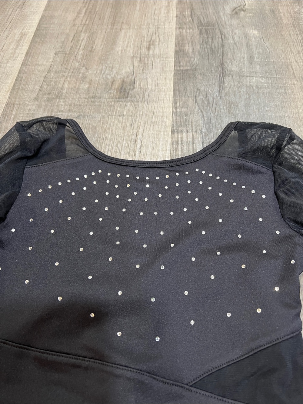NWT justice Long Sleeve Mesh Leotard with scrunchie size XS (5/6) - Picture 2 of 4